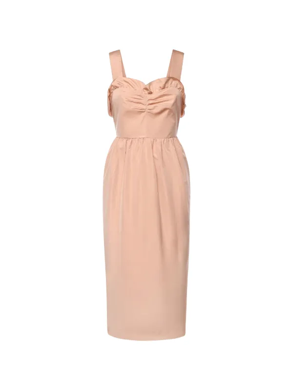 ruched ruffled midi dress Paisley Tiered Ruffle Midi Dress