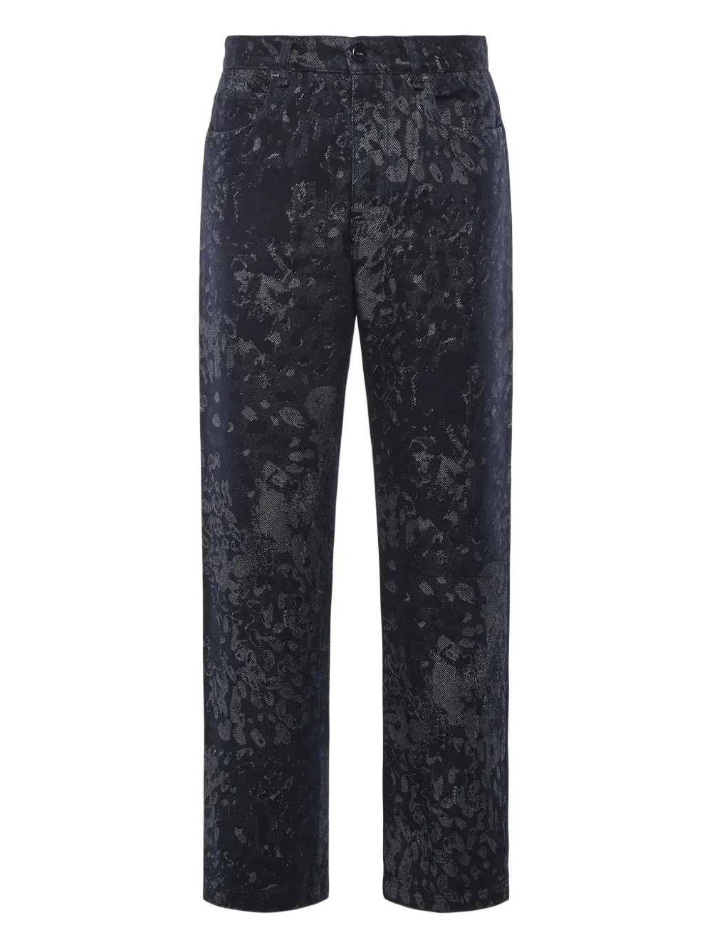 FENDI jacquard jeans - Blu