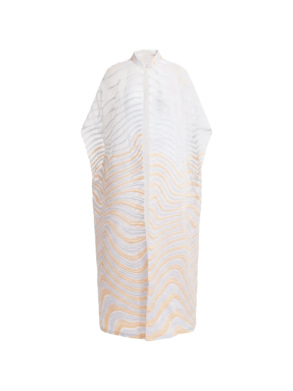 Gemy Maalouf high-collar cape - White