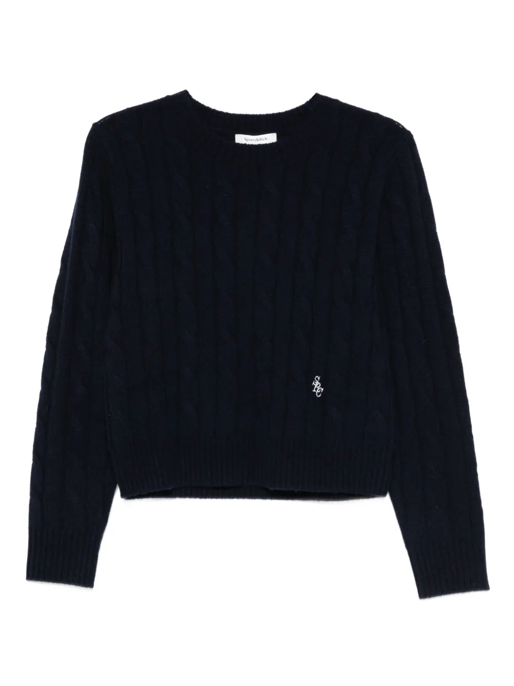 Sporty & Rich cable-knit sweate - Blu