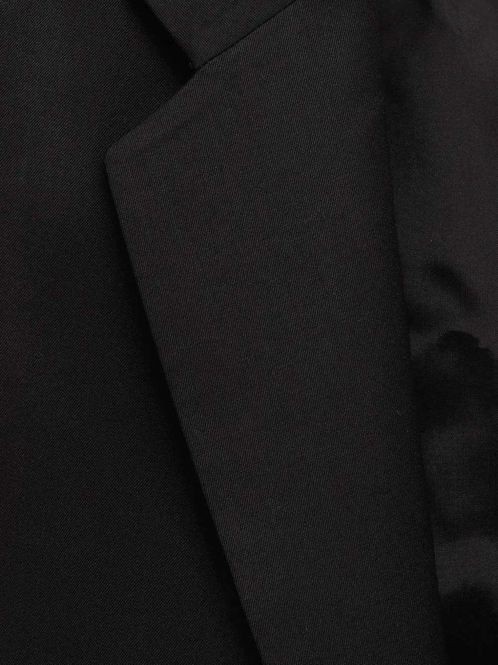 Maison Margiela Blazer met enkele rij knopen Zwart