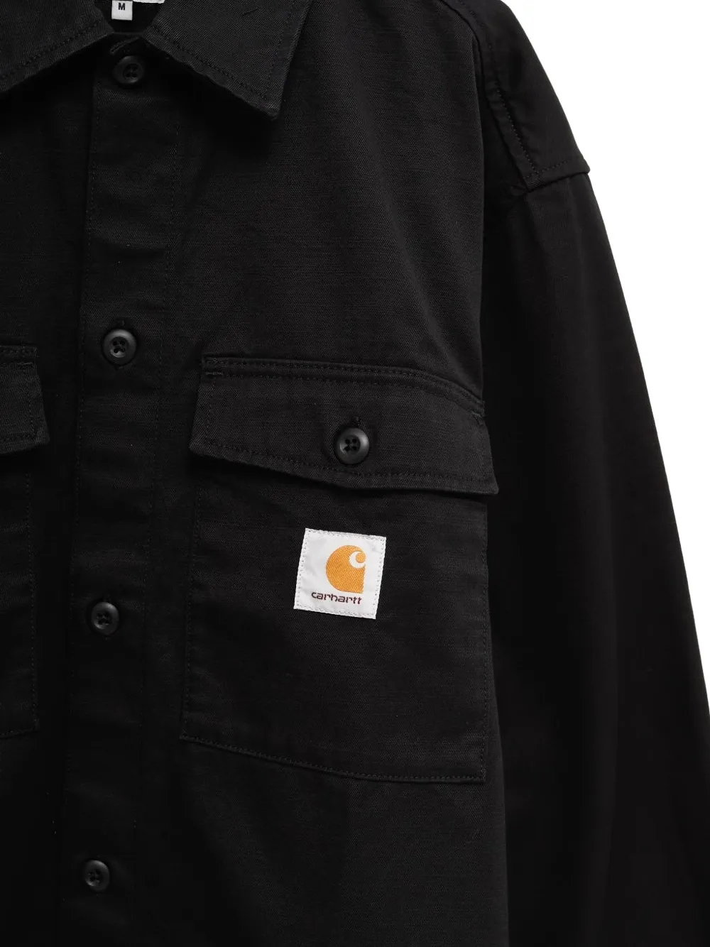 Carhartt WIP Kelly shirtjack met borstzakken Zwart