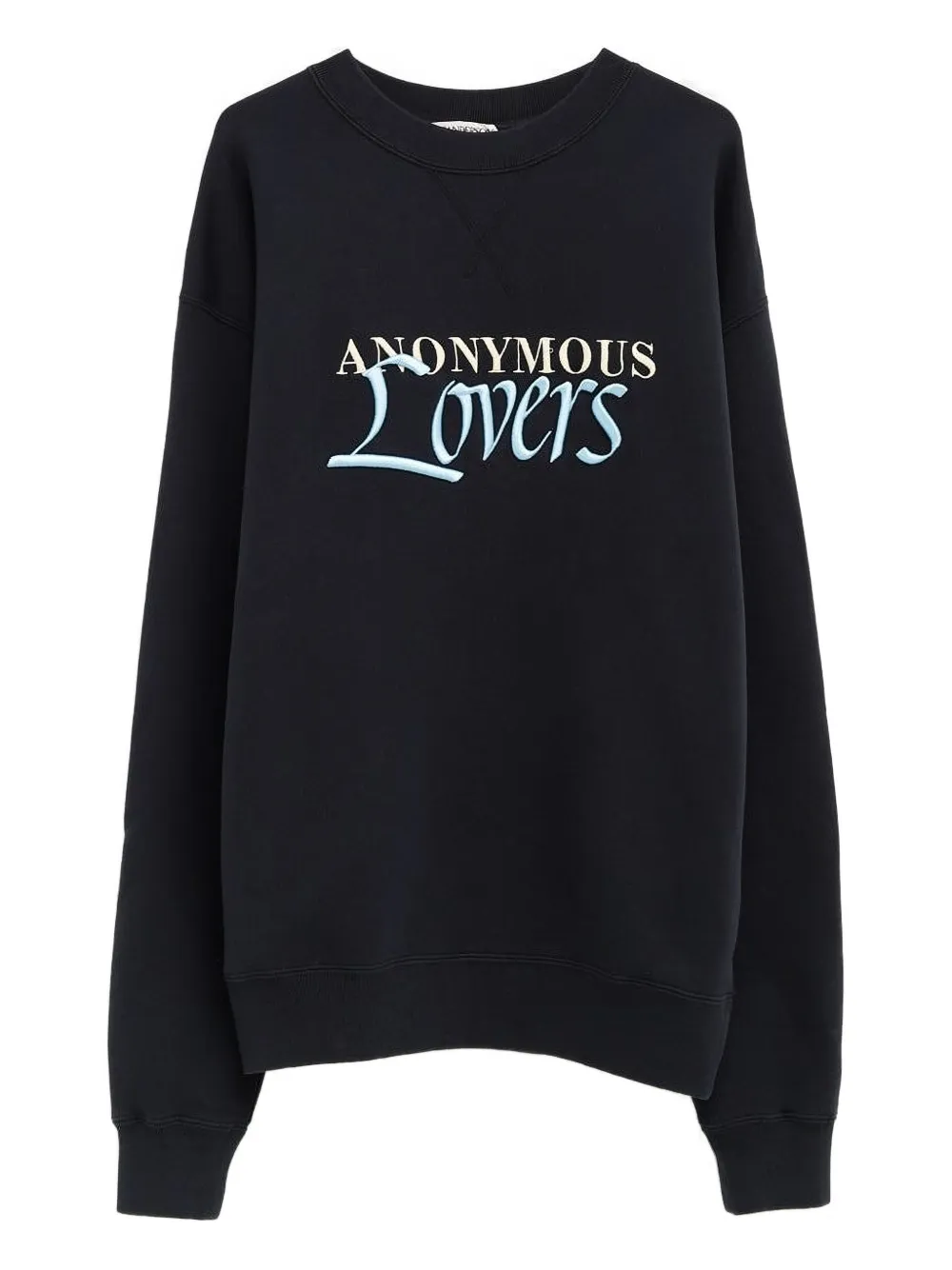 JW Anderson sudadera bordada con cuello redondo | negro | Image 1