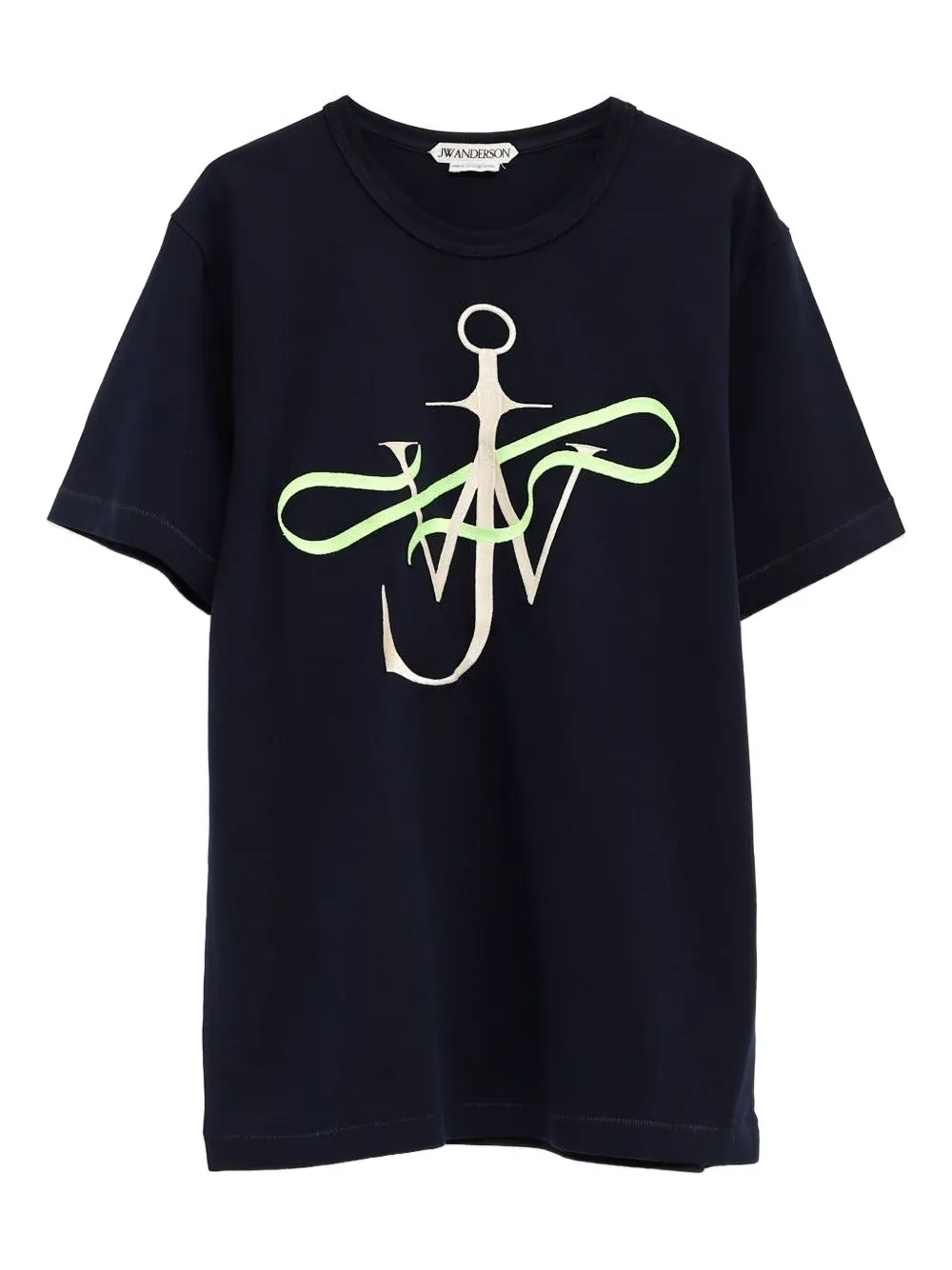 JW Anderson playera con motivo gráfico de ancla | azul | Image 1