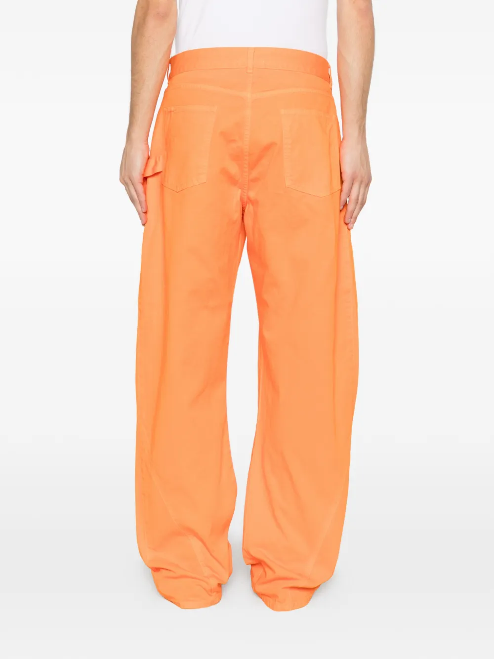 JW Anderson Jeans met logopatch Oranje
