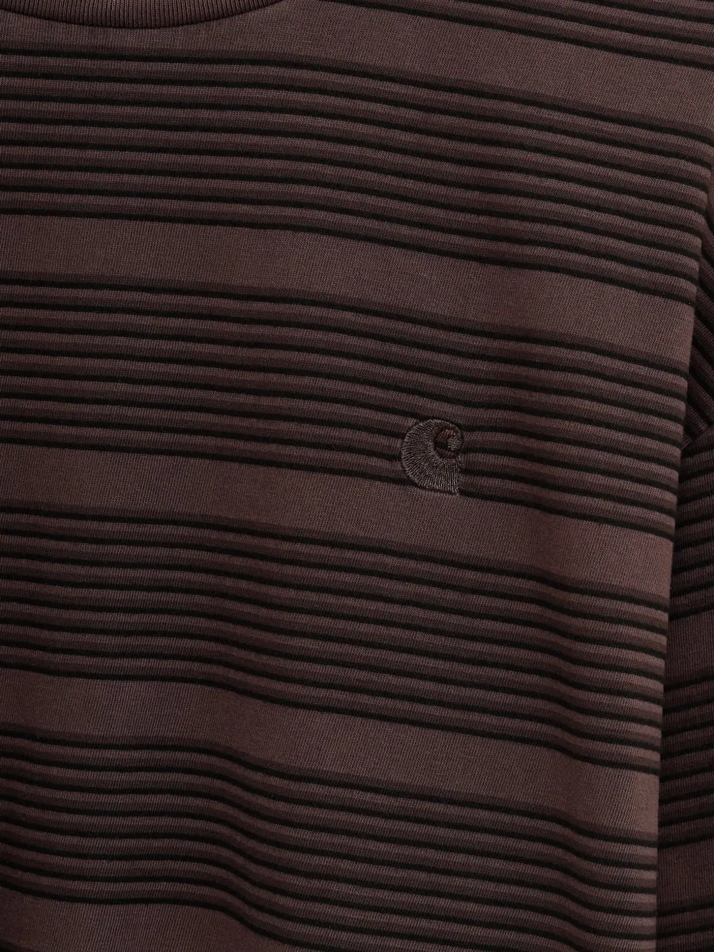 Carhartt WIP Gestreept T-shirt Bruin