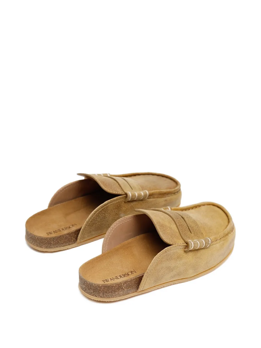 JW Anderson Loafers met stikseldetail Beige