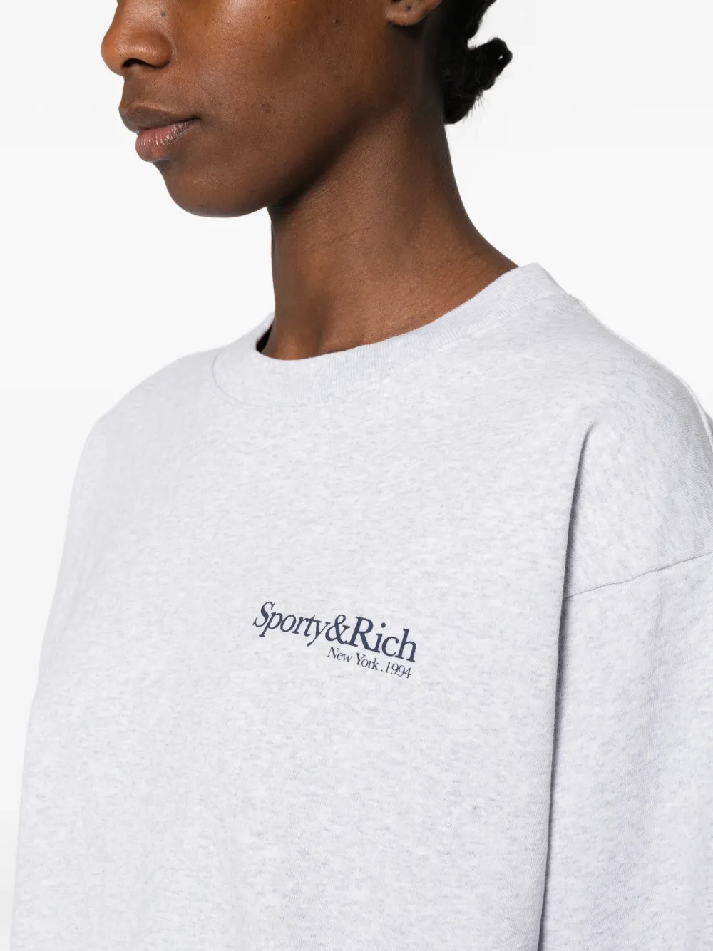 Sporty & Rich Run Club sweater Grijs