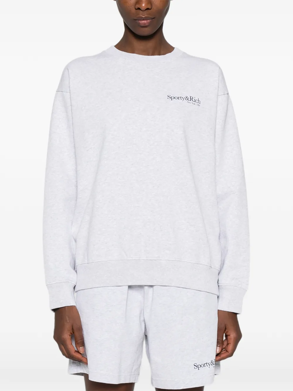  Sporty & Rich Run Club Sweatshirt - Grey 