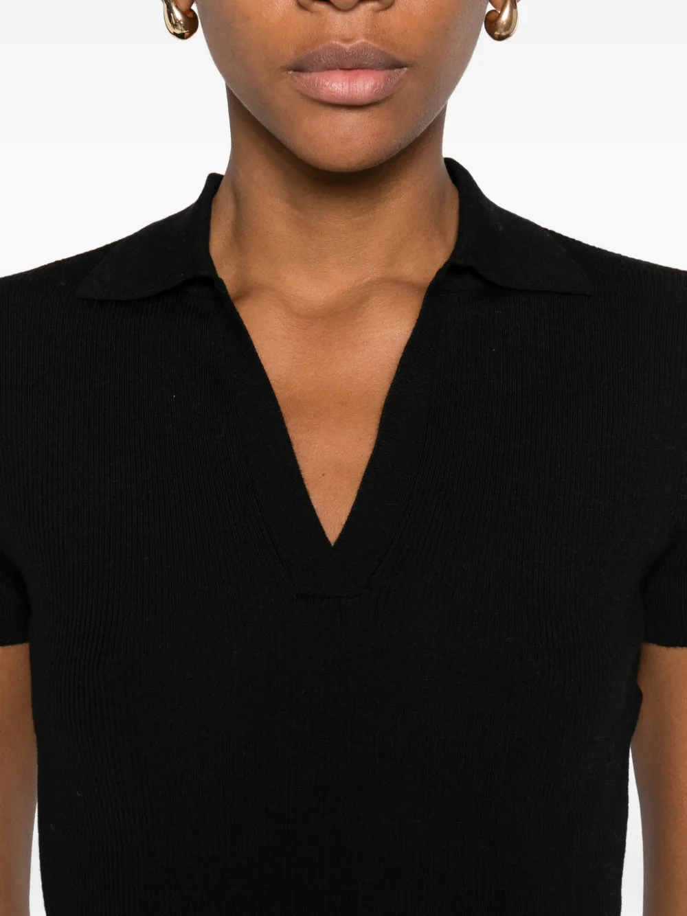 Max Mara Short-sleeve Top In Black