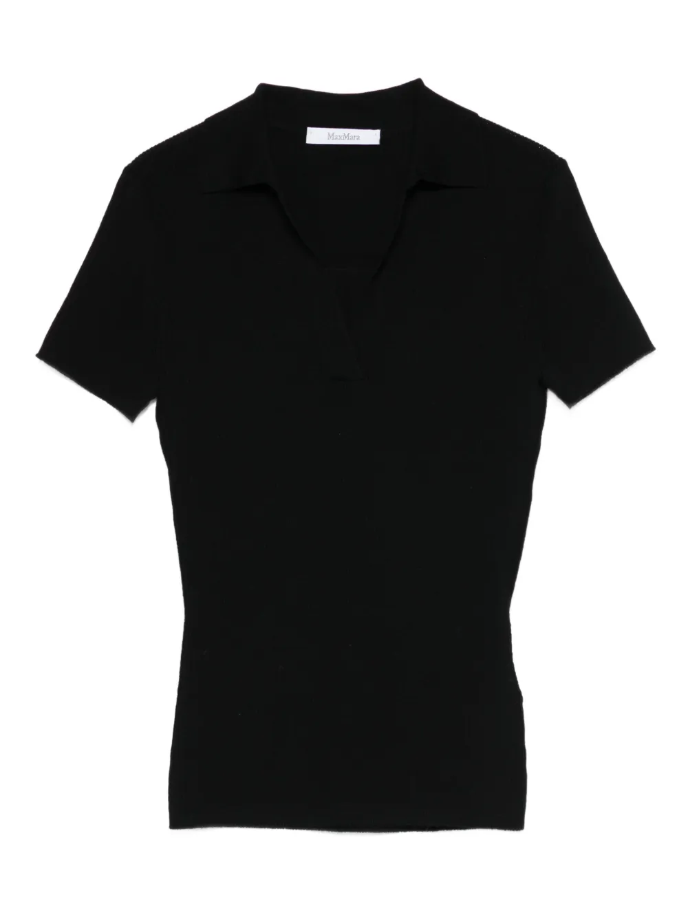 Max Mara Short-sleeve Top In Black