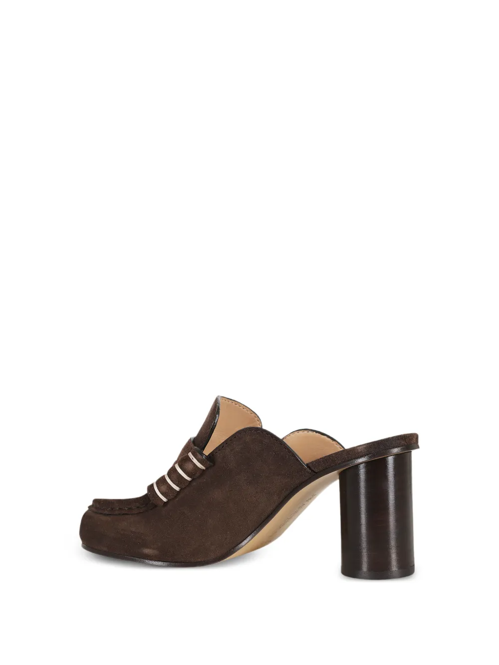  Jw Anderson 80mm Penny-strap Mules - Brown 