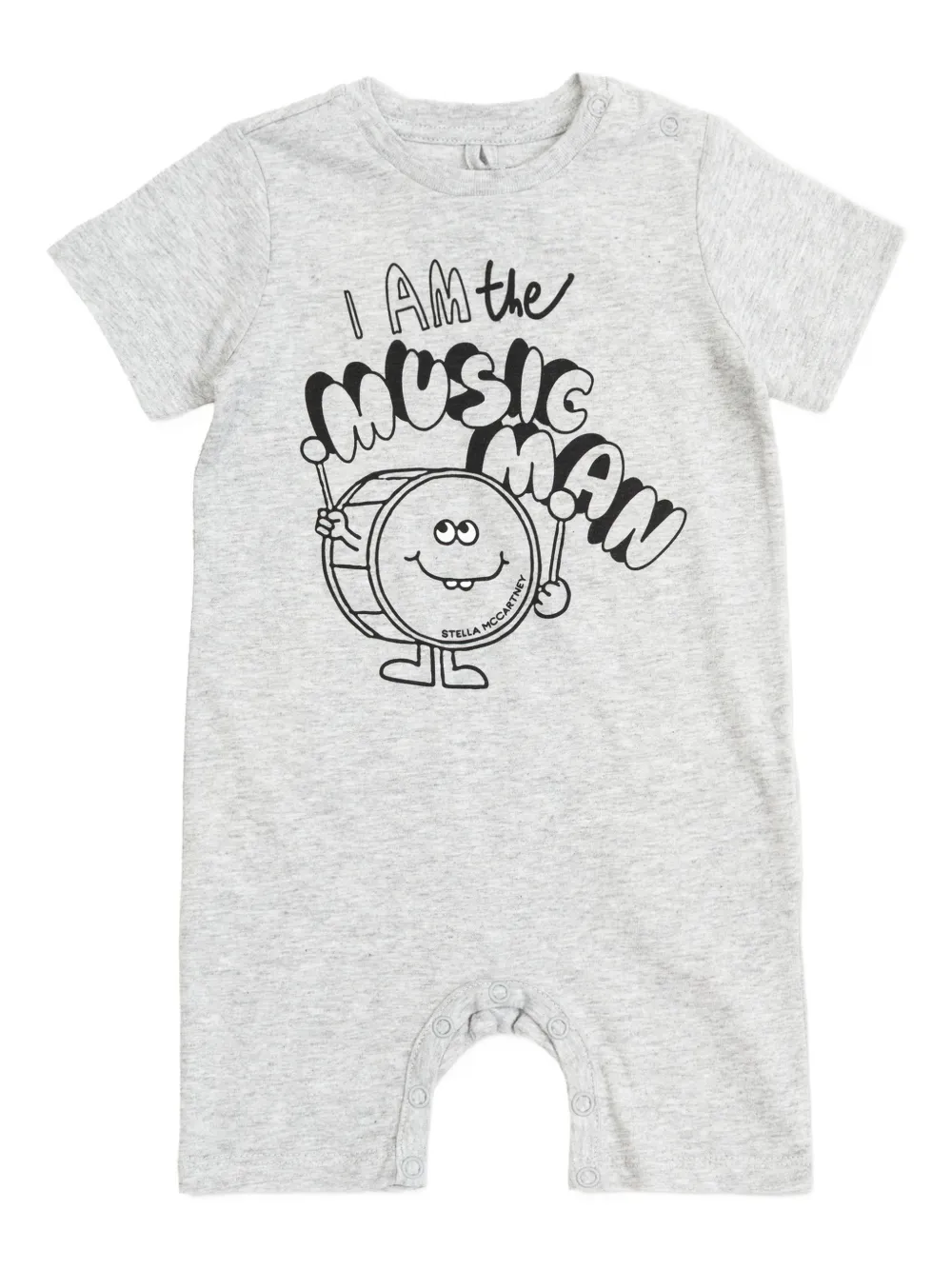 Stella McCartney Kids graphic-print short-sleeve romper - Grigio