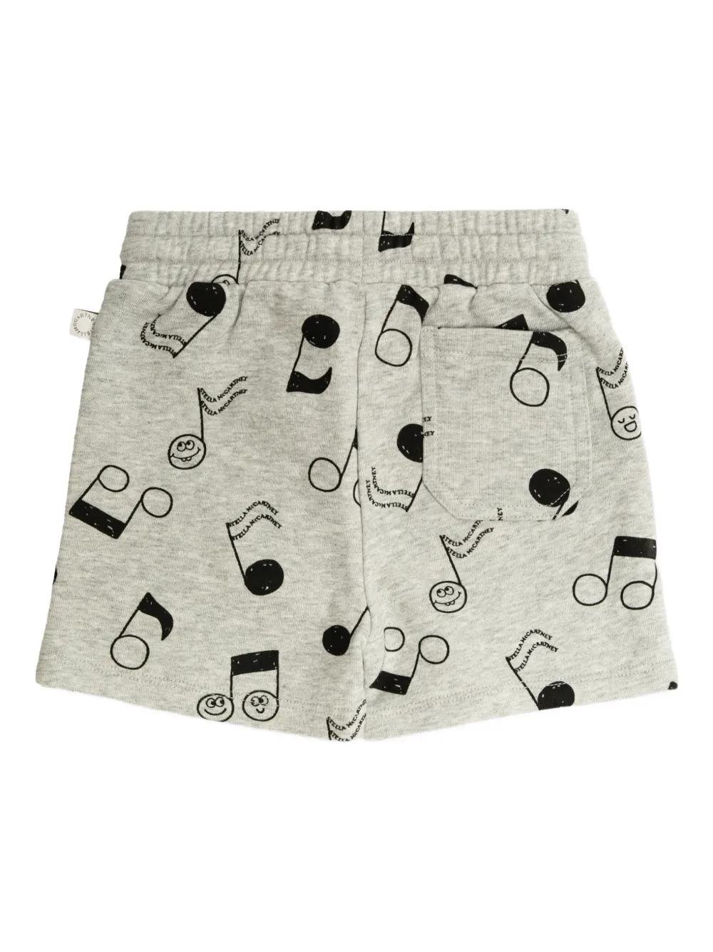 Stella McCartney Kids musical note print shorts - Grijs