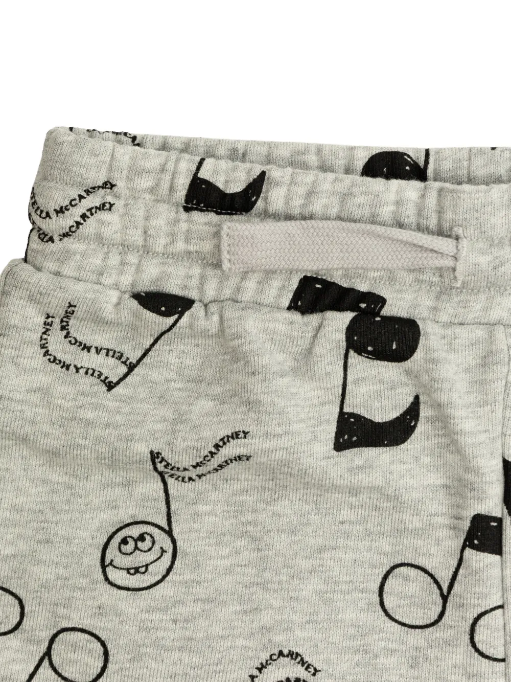  Stella Mccartney Kids Musical Note Print Shorts - Grey 