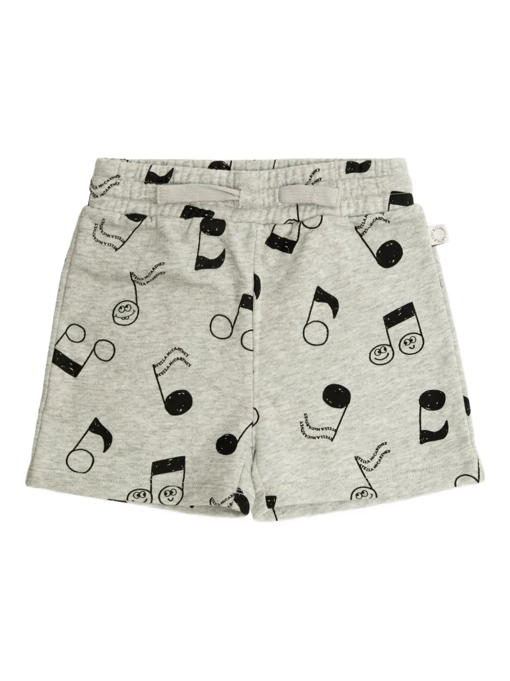 Stella McCartney Kids musical note print shorts - Grigio