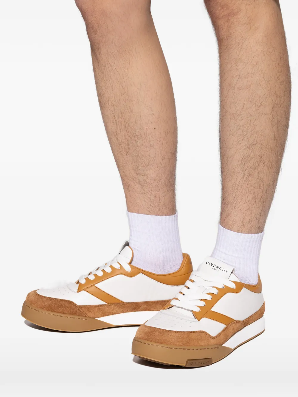 Givenchy lace-up leather sneakers Wit