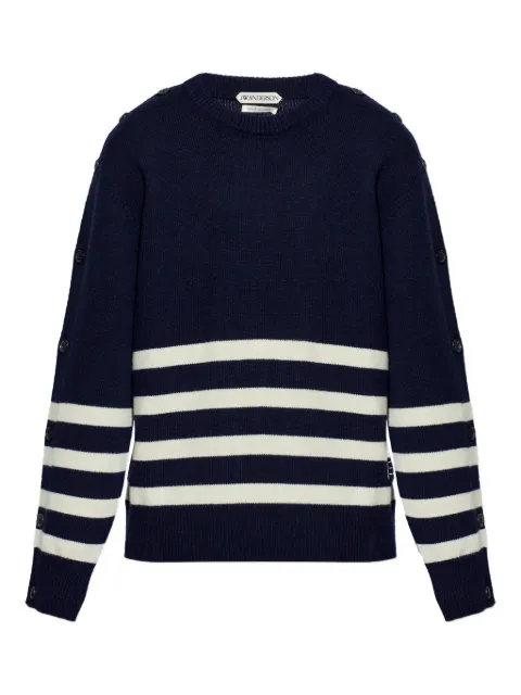 JW Anderson striped-pattern buttoned sweater