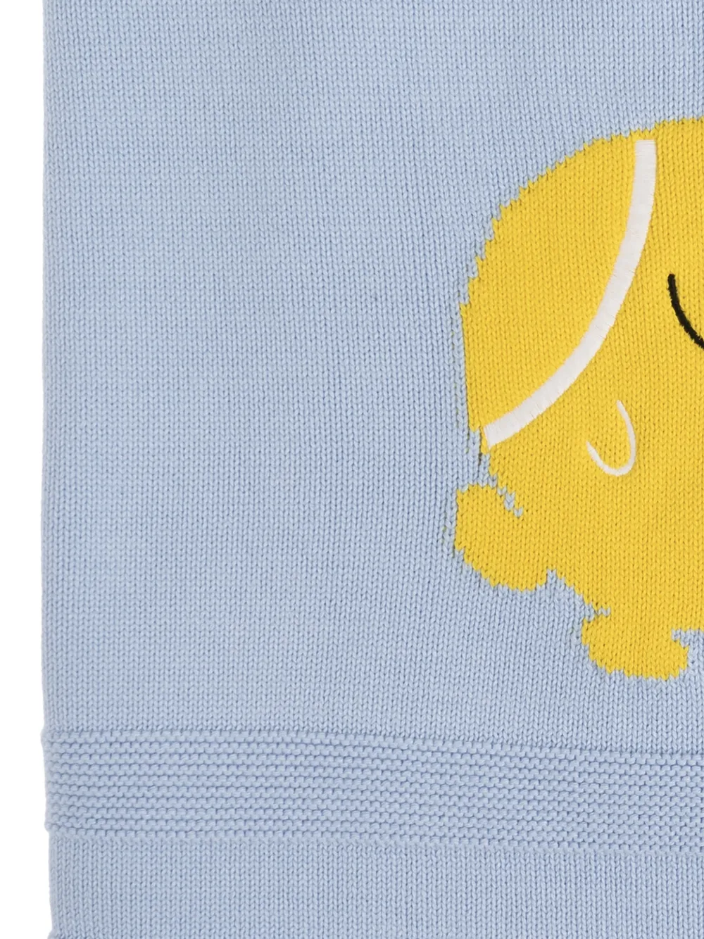  Stella Mccartney Kids Intarsia-knit Blanket - Blue 