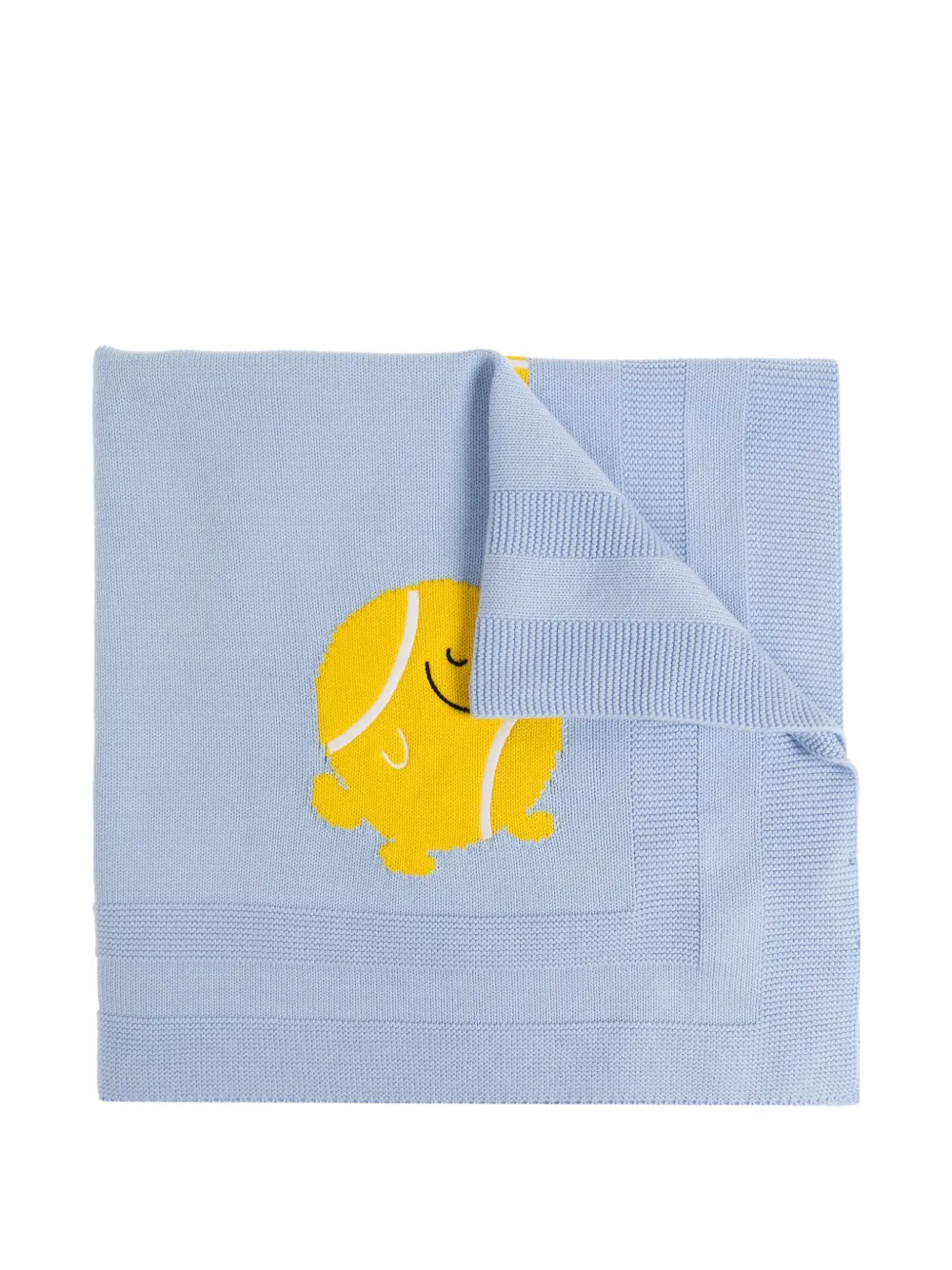 Stella McCartney Kids intarsia-knit blanket - Blu