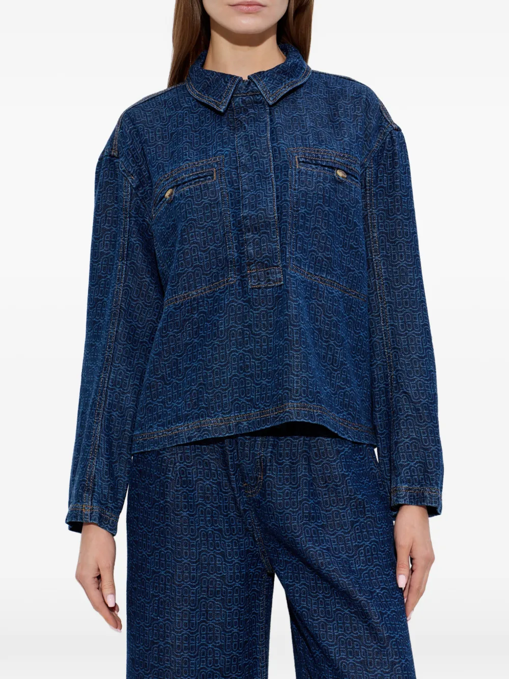  Munthe Ruxa Polo Top - Blue 