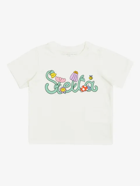 Stella McCartney Kids floral-graphic T-shirt
