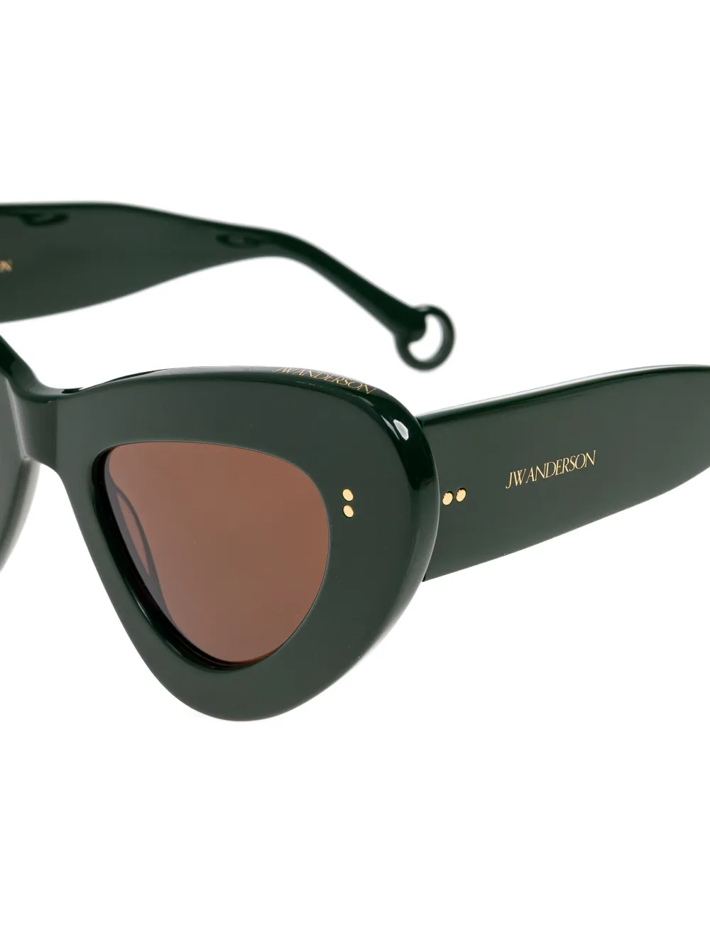 JW Anderson cat-eye tinted sunglasses - Groen