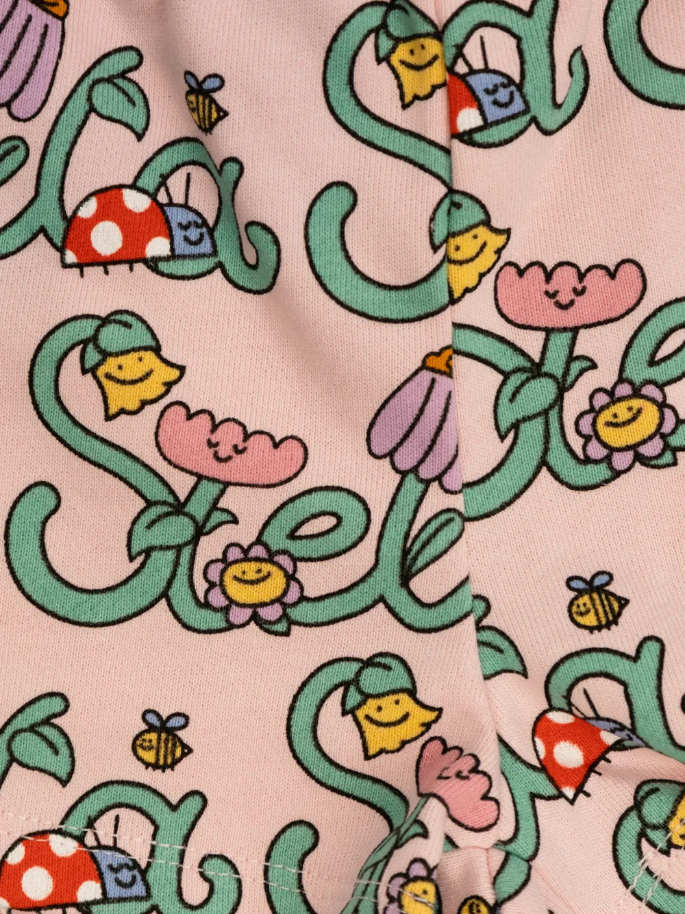 Stella McCartney Kids Shorts set met logoprint Roze