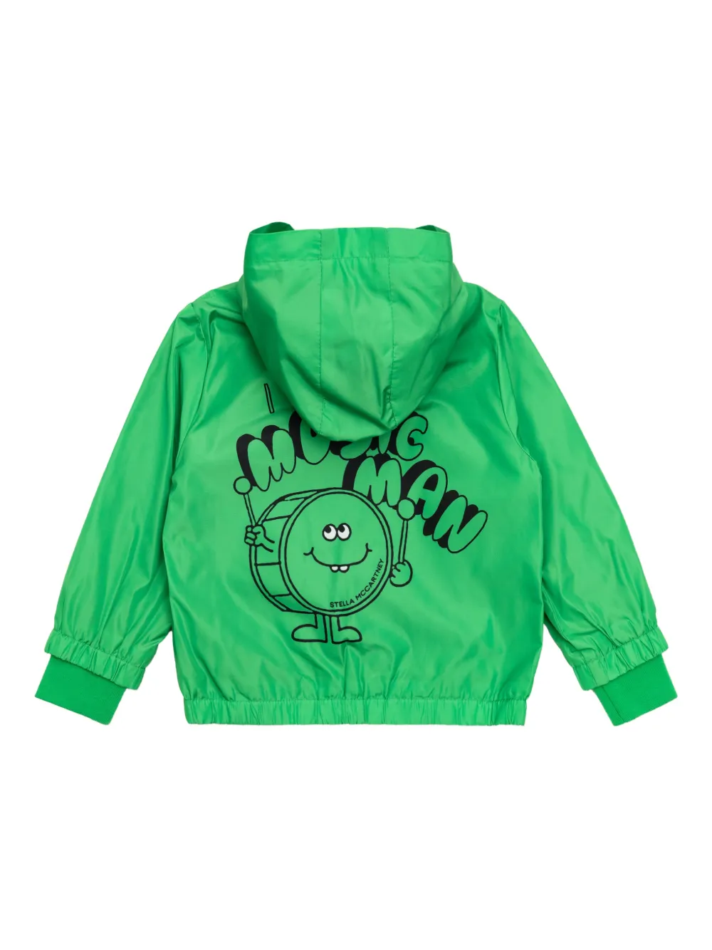  Stella Mccartney Kids Hooded Graphic Jacket - Green 