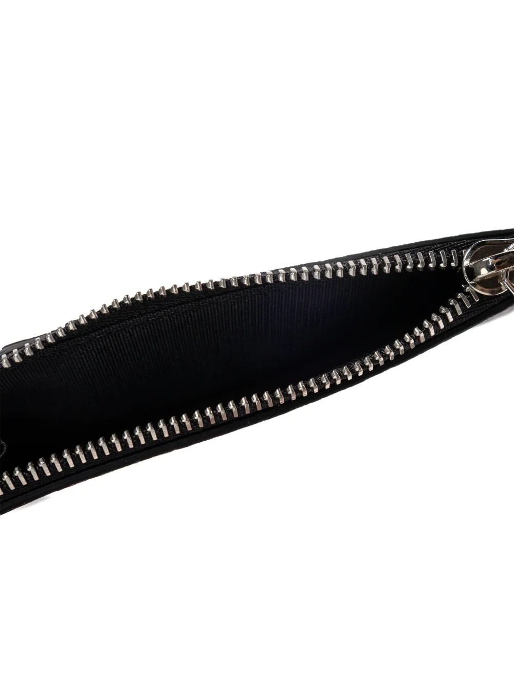 Givenchy Grain Leather Card Holder With Zip In Black