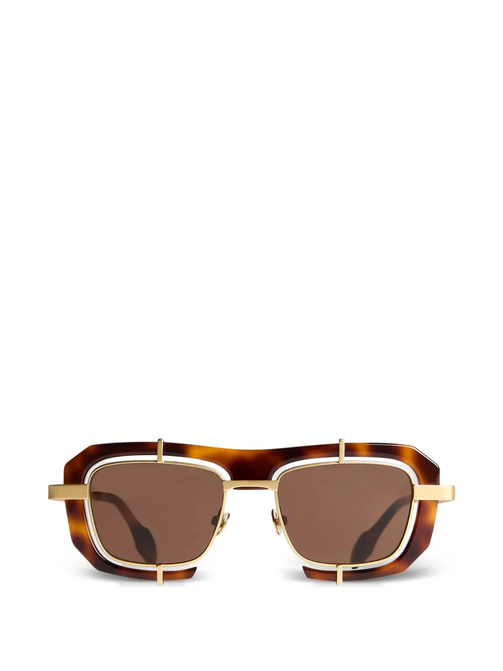 JW Anderson Jwa03 geometric sunglasses - Marrone