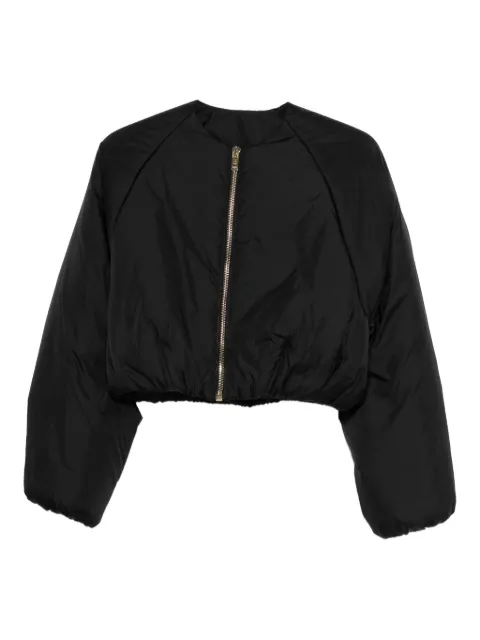 Alaïa chamarra bomber con pliegues