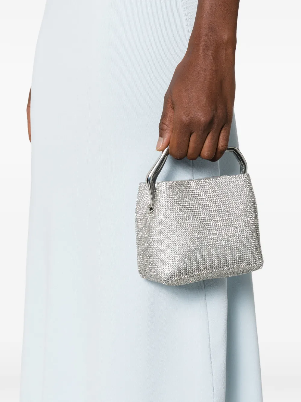 Cult Gaia Solene Mini Tote Bag In Metallic