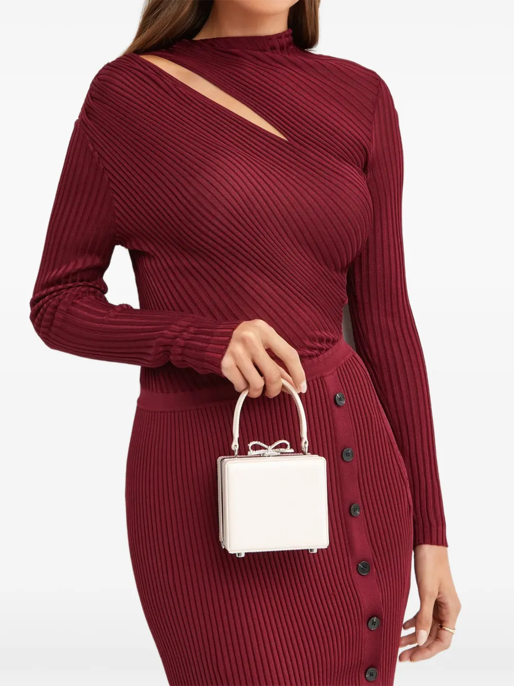 Self-Portrait crystal bow-embellishment tote bag | Mini Bags | Image 2