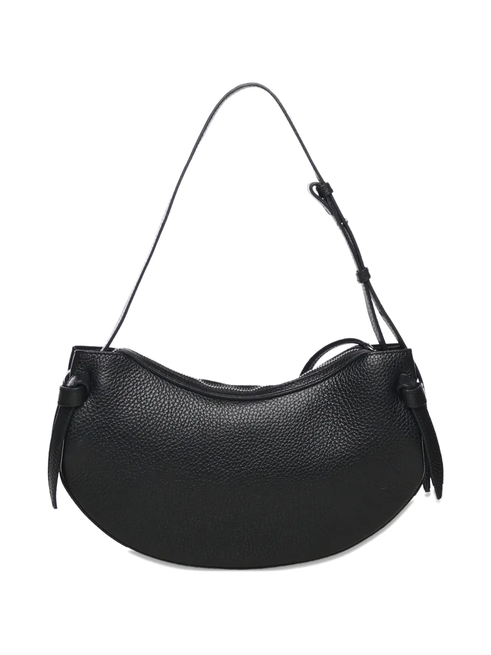 Yuzefi grain-leather shoulder bag - Zwart