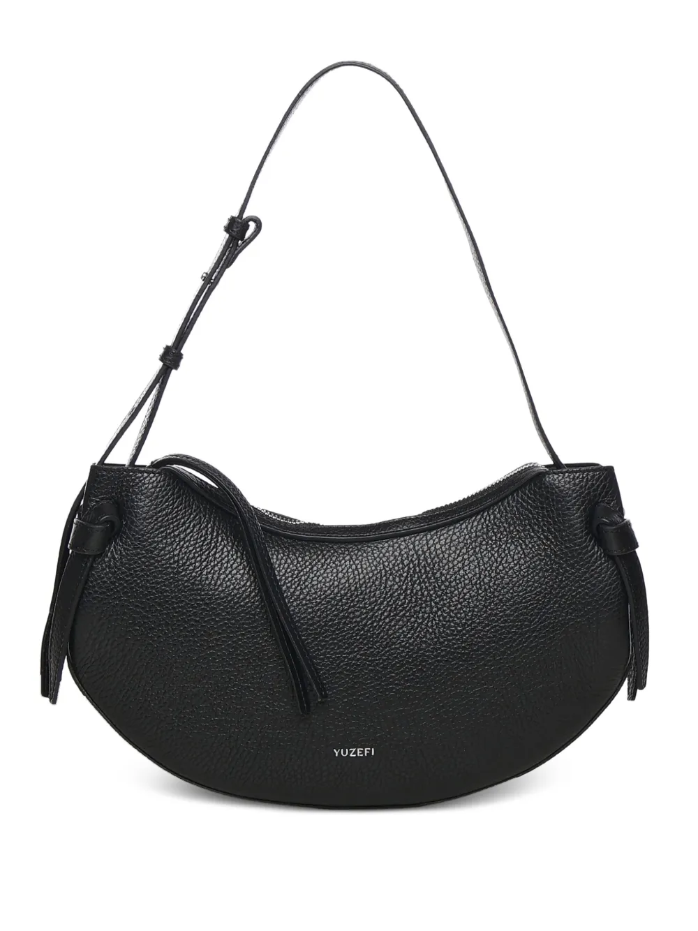 Yuzefi grain-leather shoulder bag - Nero