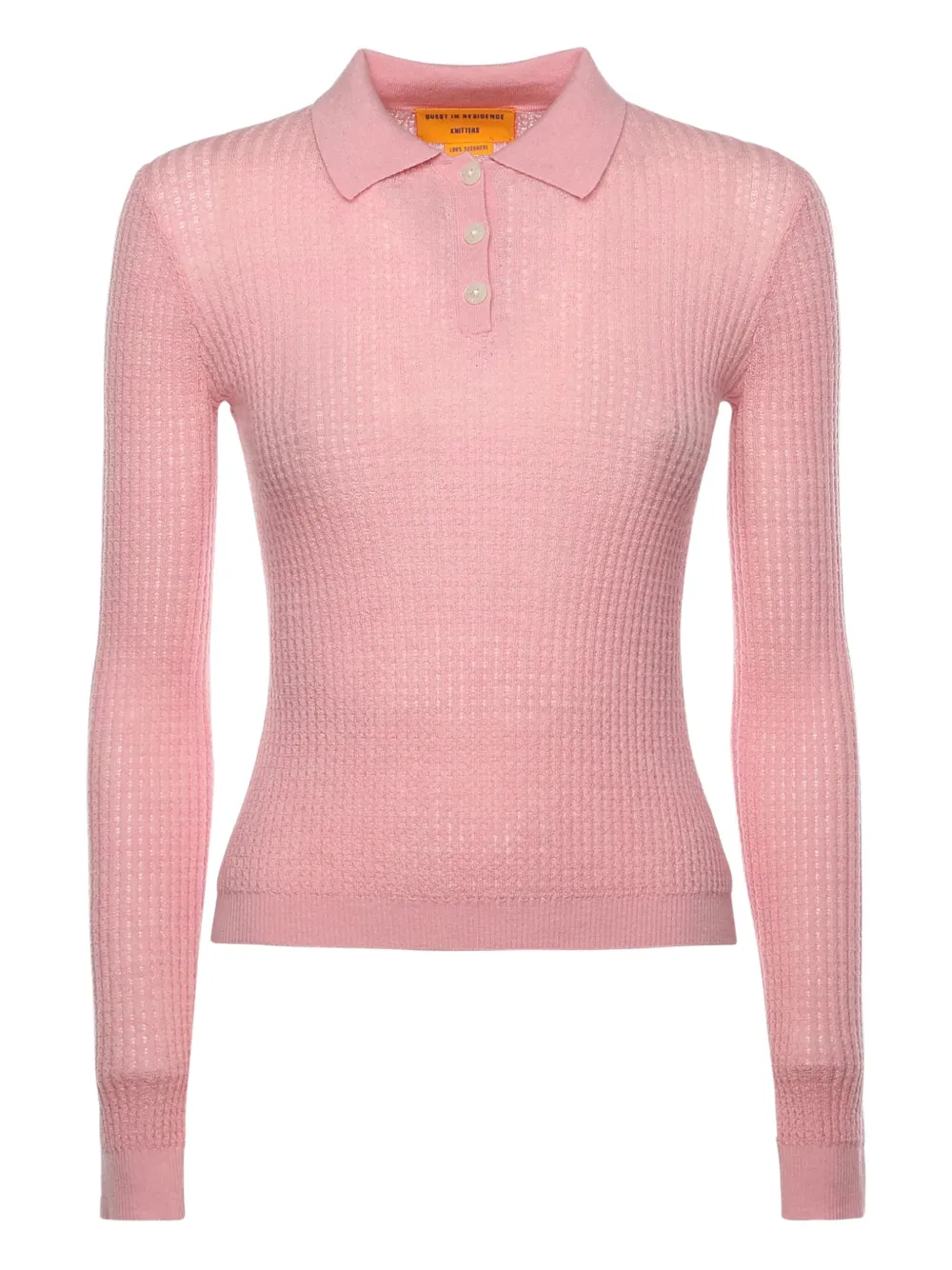 Guest In Residence Shrunken polo top - Rosa
