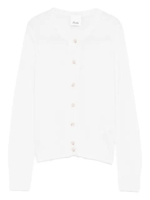 Allude ribbed-knit cardigan