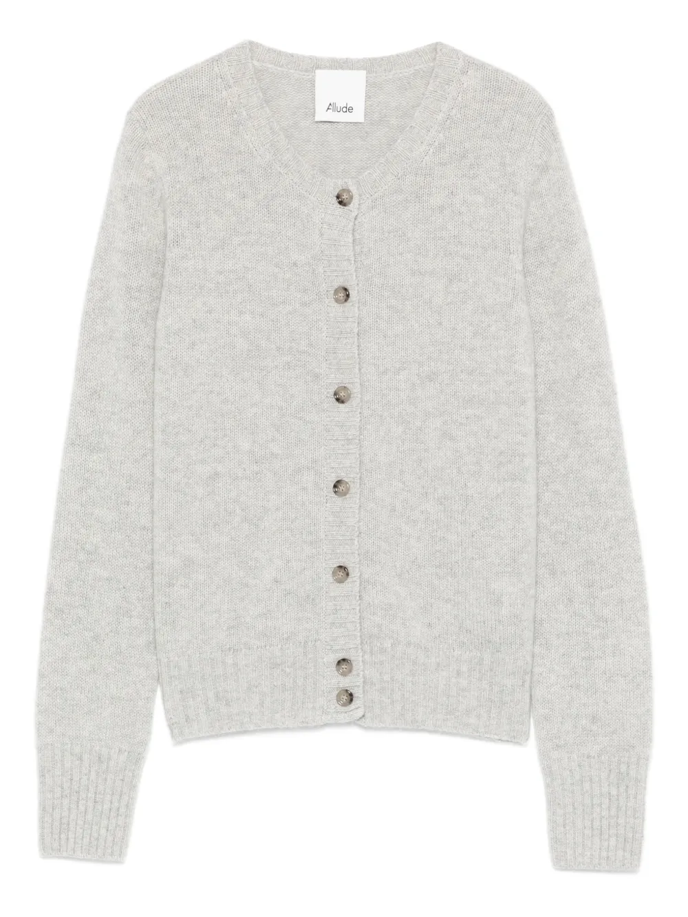 Allude Button-up Cardigan In Gray