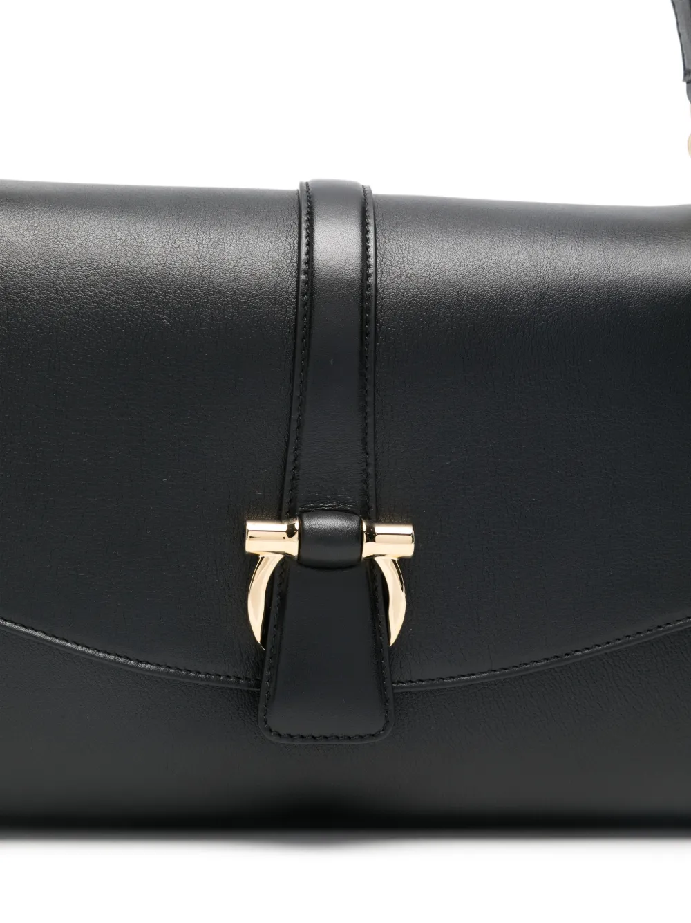 Ferragamo Kleine schoudertas met omslag Zwart