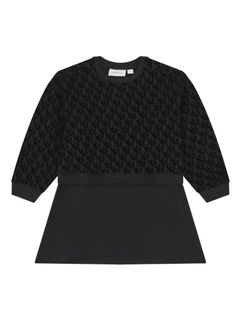 Calvin Klein Kids vestido manga larga con logo