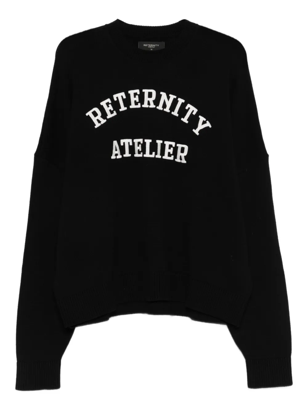 RETERNITY Événie logo-knit sweater | Black | Image 1