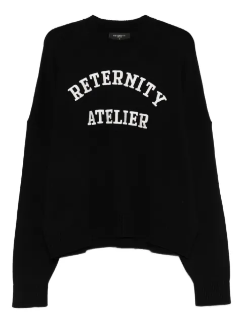 RETERNITY Événie logo-knit sweater