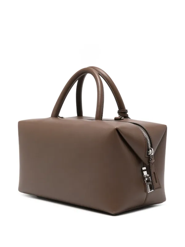 Max Mara スエードハンドバッグ　イントレチャート　編み込み　ブラウン Max Mara Holdallm ハンドバッグ | ブラウン | FARFETCH JP