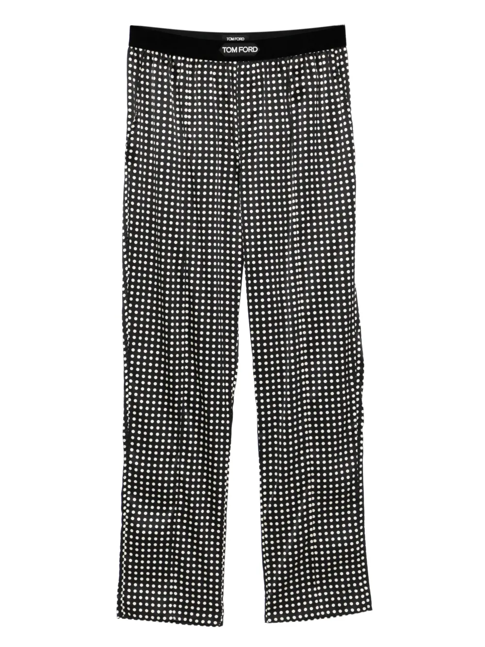 TOM FORD pantalones de pijama con motivo de lunares | negro | Image 1
