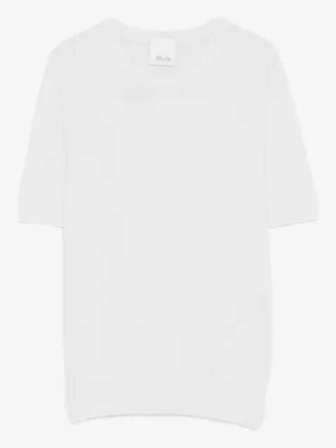 Allude short-sleeve knitted T-shirt