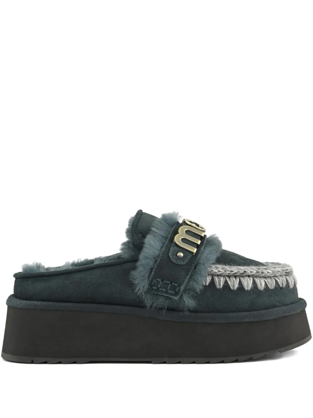 Mou 40mm Platform Clog Mules In Multi