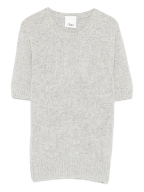 Allude short-sleeve sweater