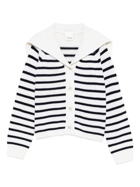 Allude striped cardigan