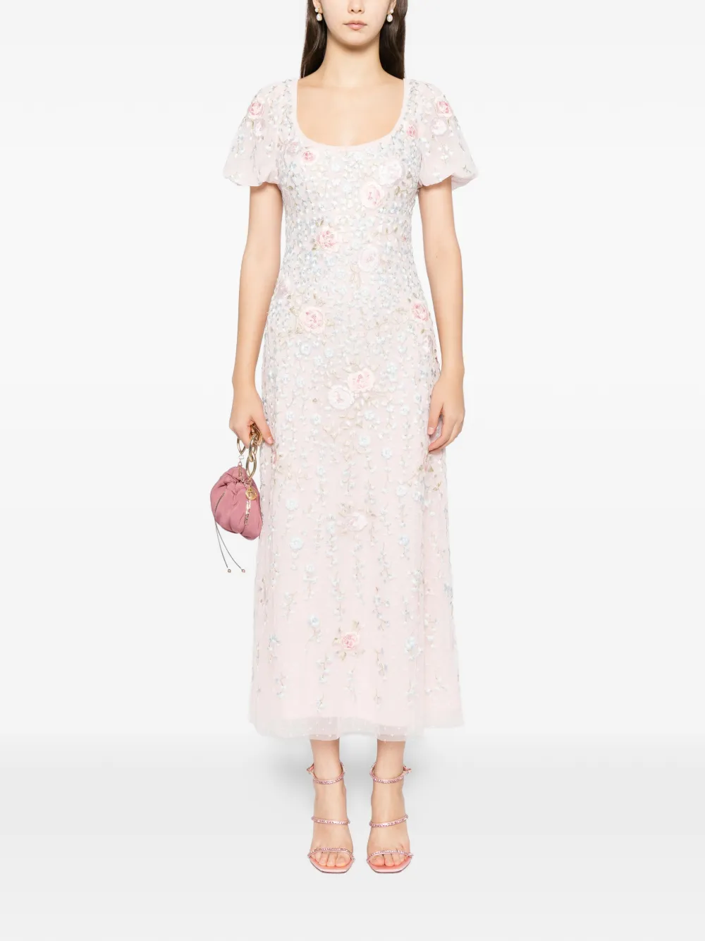 Needle & Thread Cressida jurk - Roze